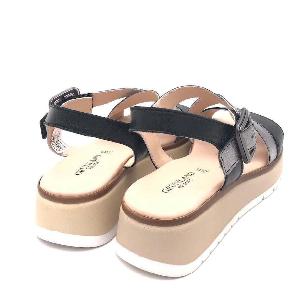 Zulian Calzature Sandalo Fasi nero-fucile Negozio