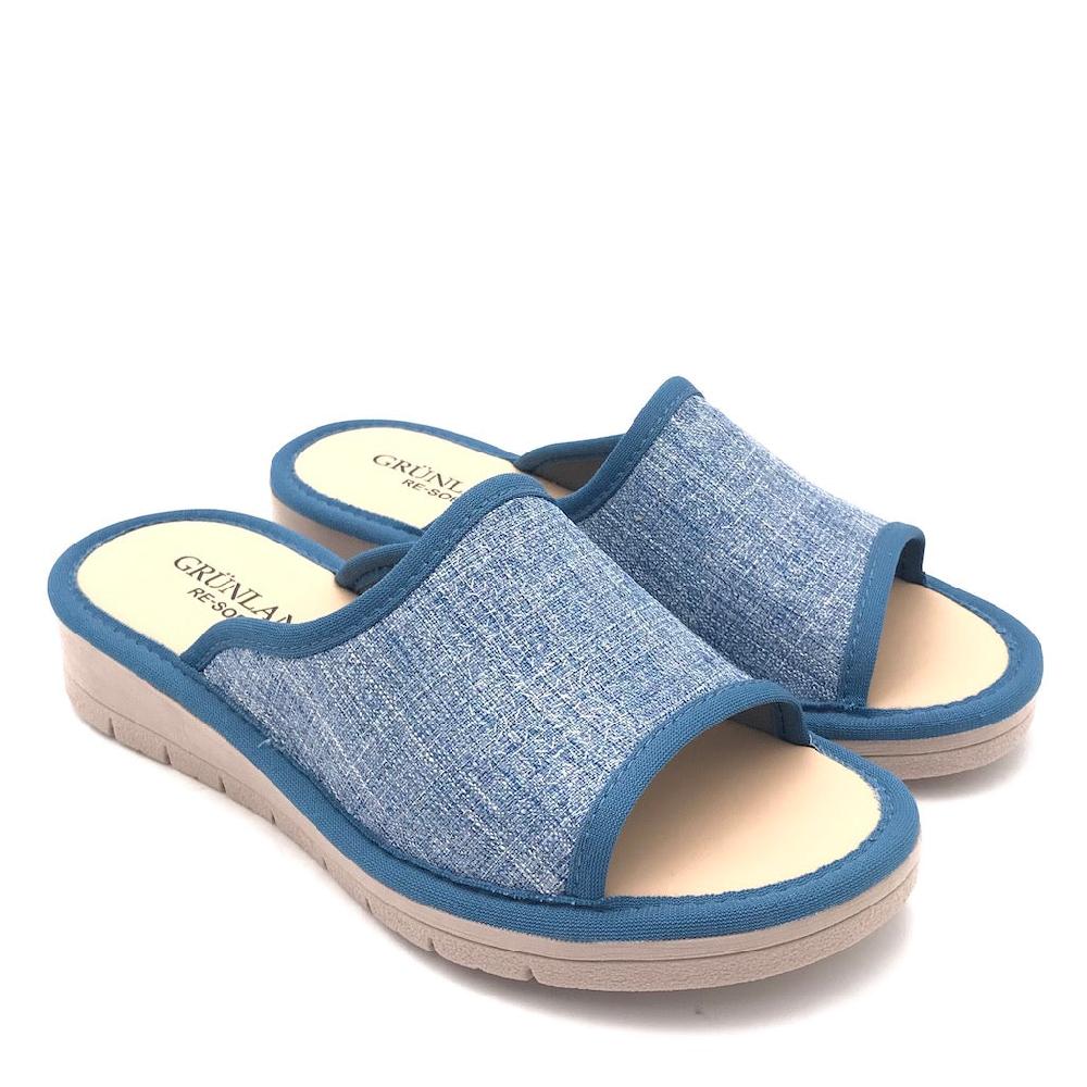 Zulian Calzature Ciabatta Dola tessuto jeans Nuova