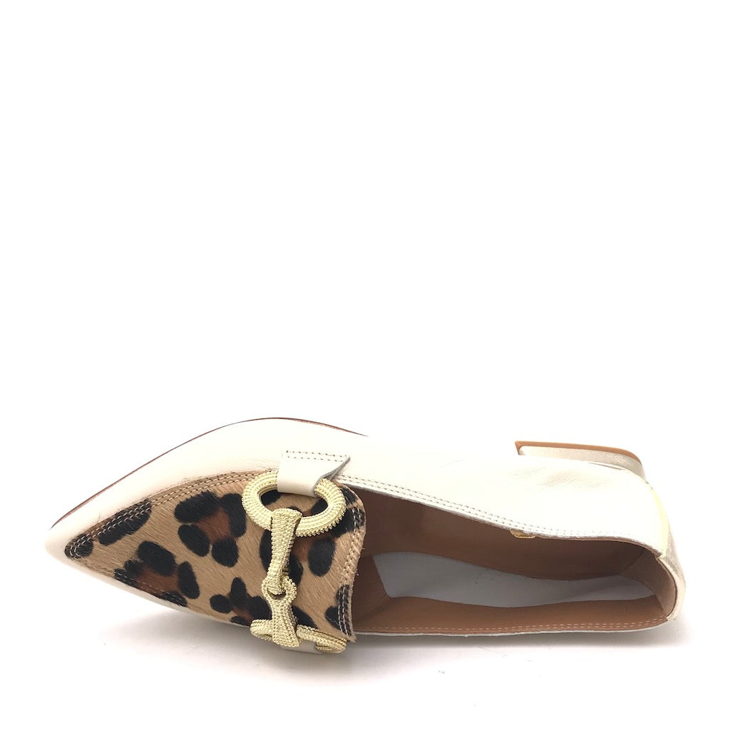 Zulian Calzature Mocassino macula leo crudo In Linea