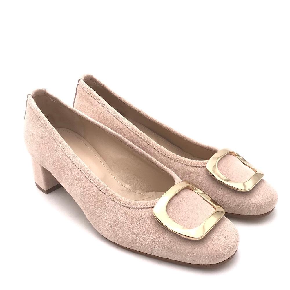 Zulian Calzature Ballerina in camoscio pesca Pezzi Unici