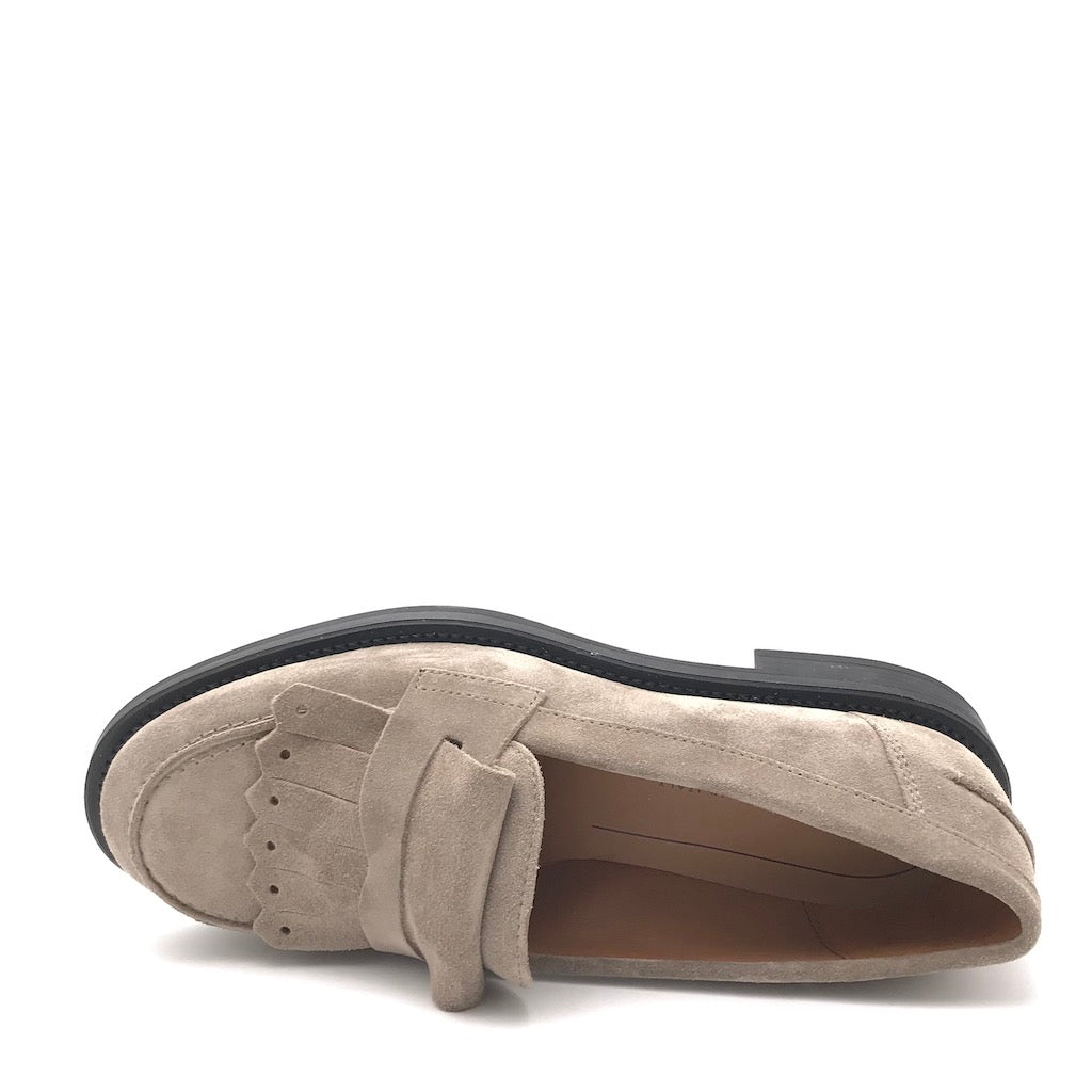 Zulian Calzature Mocassino frangia in crosta sand Online