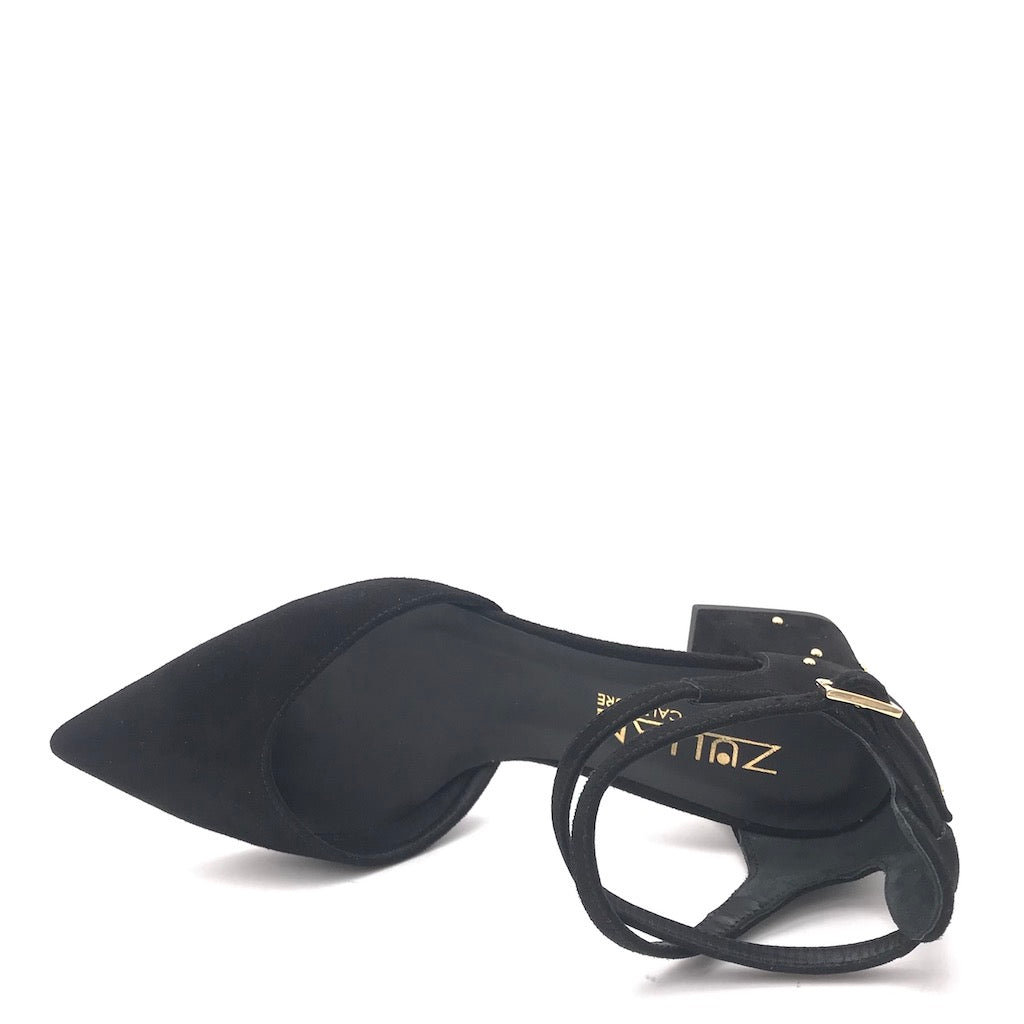 Zulian Calzature Scarpa Lerici camoscio nero In Vendita