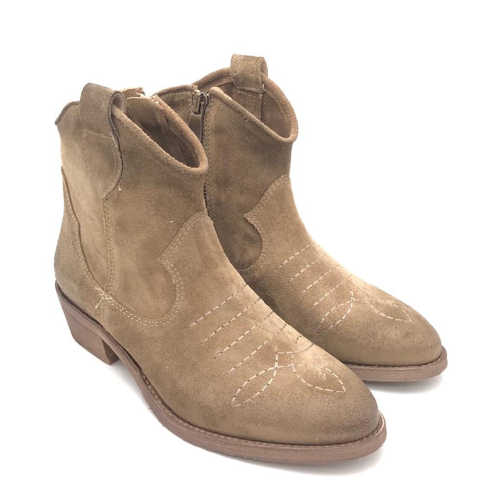 Zulian Calzature Texano in crosta tortora Saldi