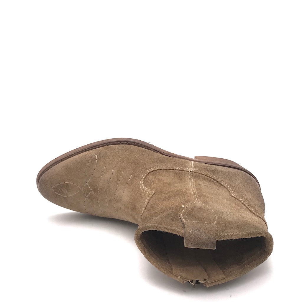 Zulian Calzature Texano in crosta tortora Saldi