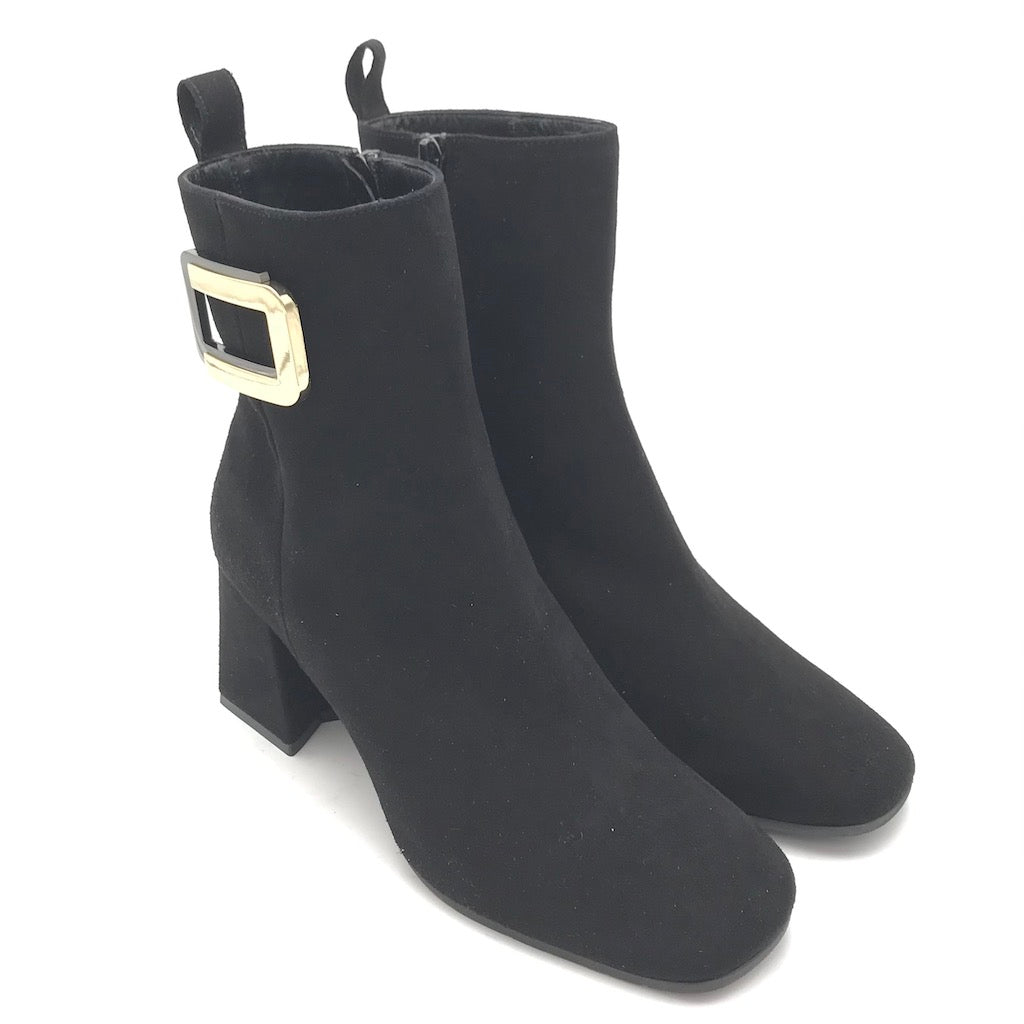 Zulian Calzature Tronchetto camoscio nero In Saldo