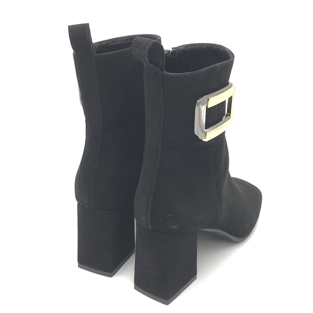 Zulian Calzature Tronchetto camoscio nero In Saldo
