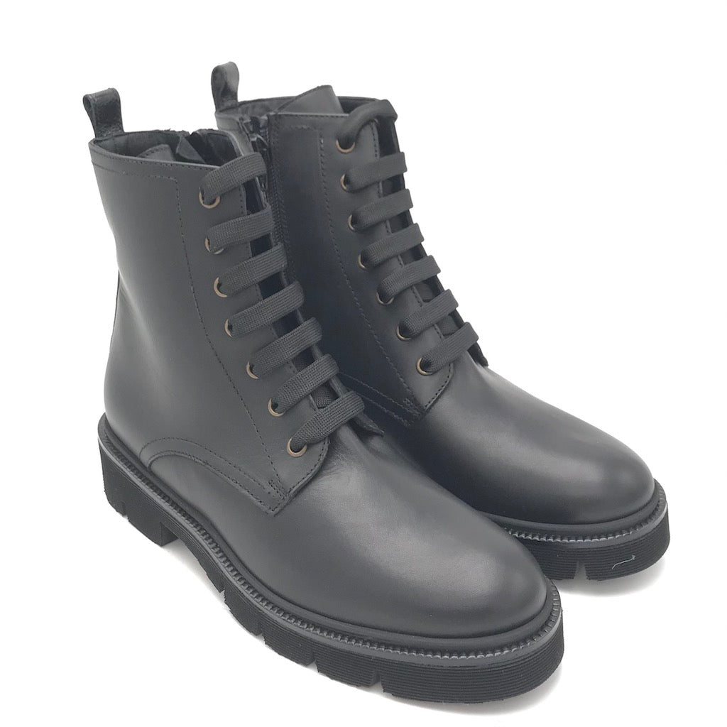 Zulian Calzature Anfibio in vitello nero Super Saving Price