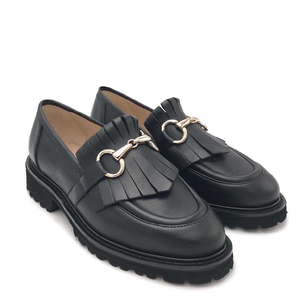 Zulian Calzature Mocassino Lina frangia nero Soddisfazione Garantita