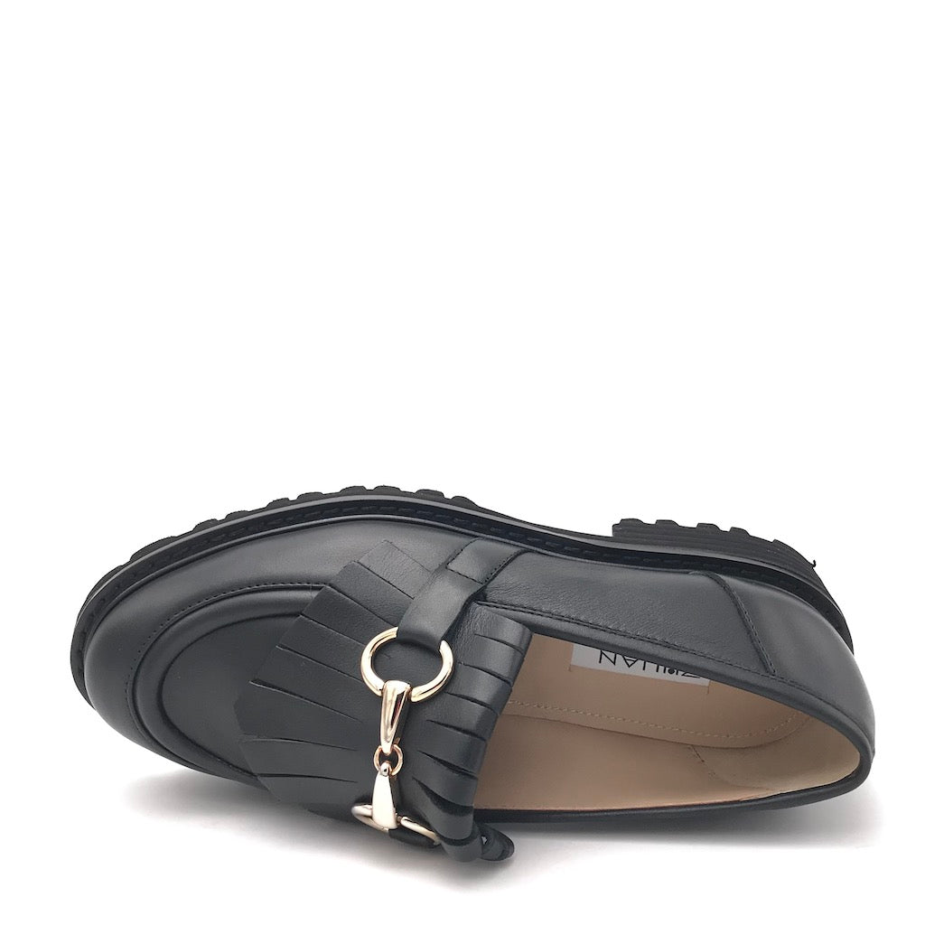 Zulian Calzature Mocassino Lina frangia nero Soddisfazione Garantita