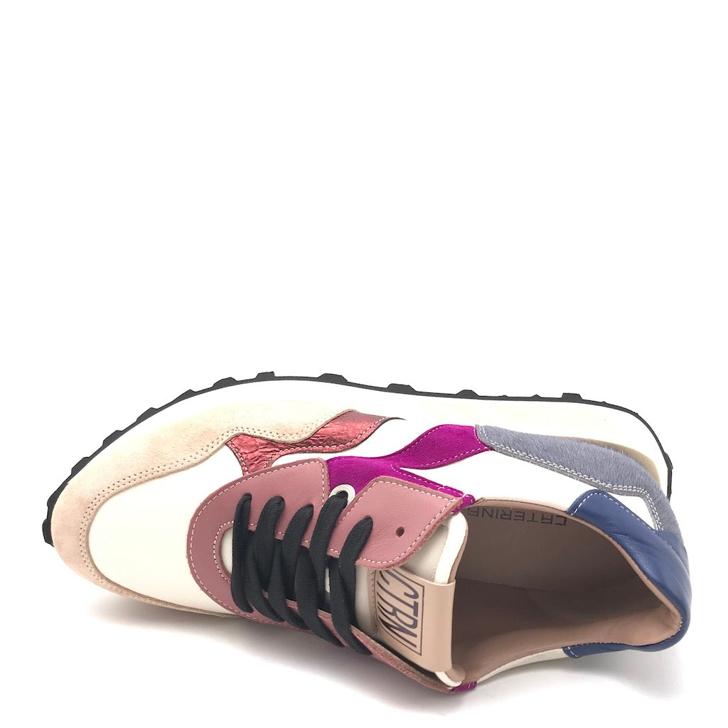 Zulian Calzature Sneakers running multicolor-off white Solo un giorno rimasto