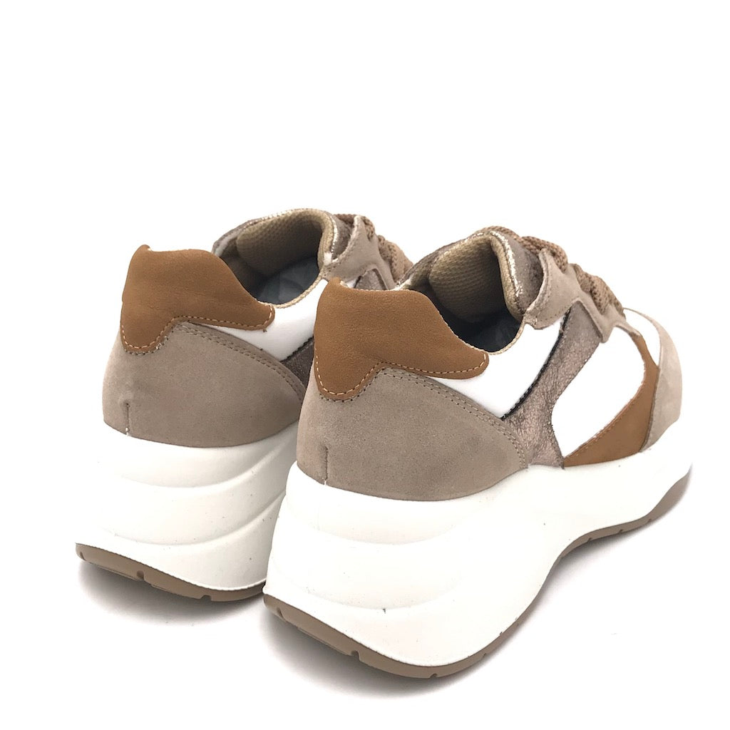 Zulian Calzature Sneakers Enola bianco-visone Black Friday Prezzi