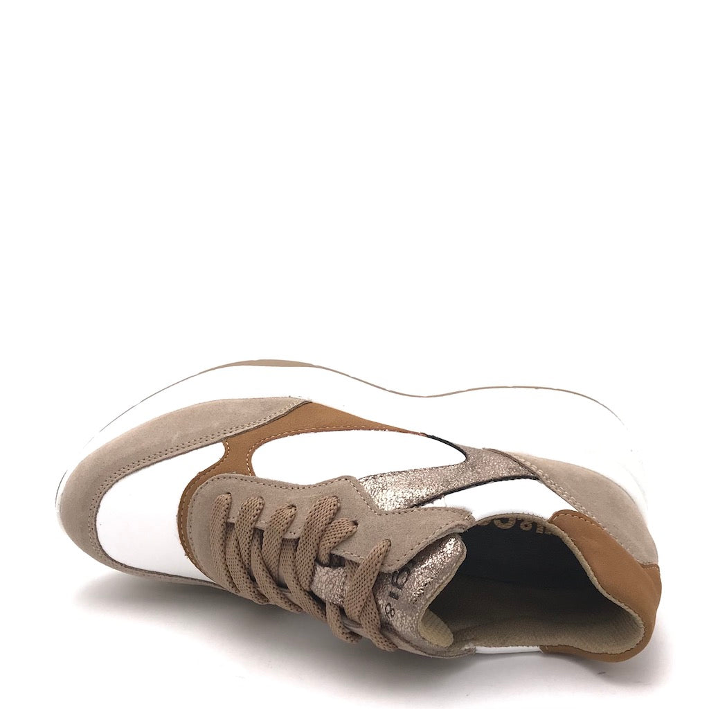 Zulian Calzature Sneakers Enola bianco-visone Black Friday Prezzi