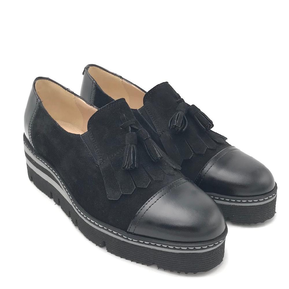 Zulian Calzature Scarpa accollata nera Qualità