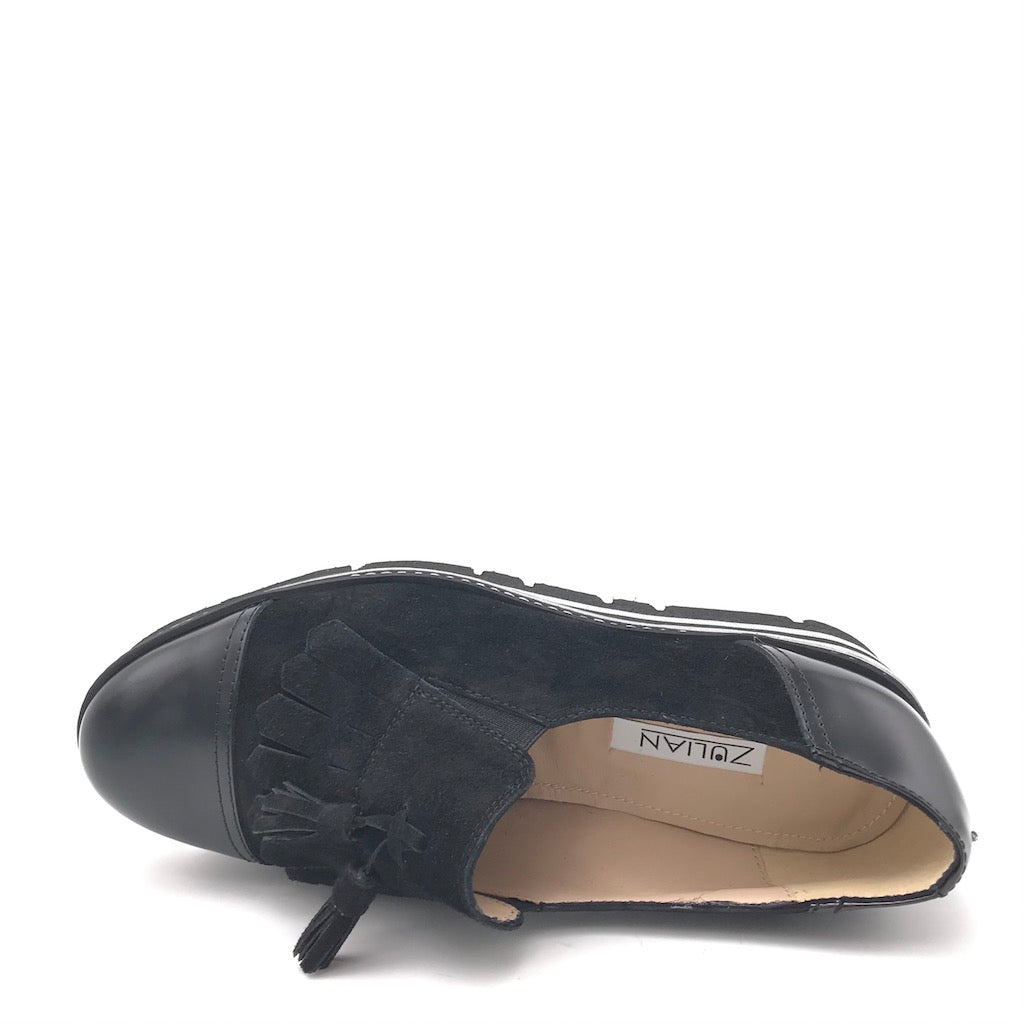 Zulian Calzature Scarpa accollata nera Qualità