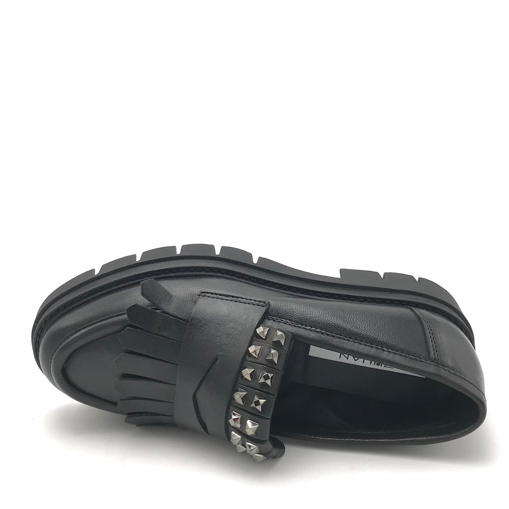 Zulian Calzature Mocassino Taylor frangia nero Acquista Ora