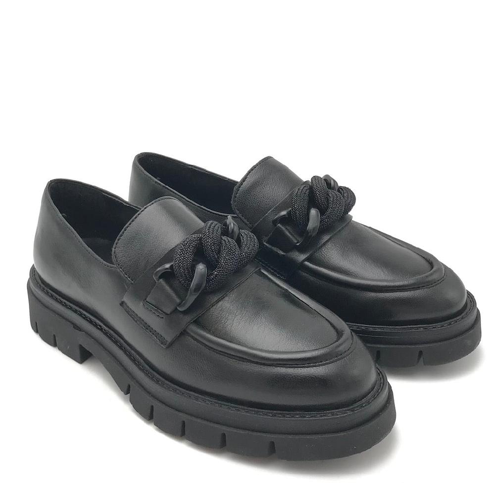 Zulian Calzature Mocassino Taylor catena nero Consegna Veloce