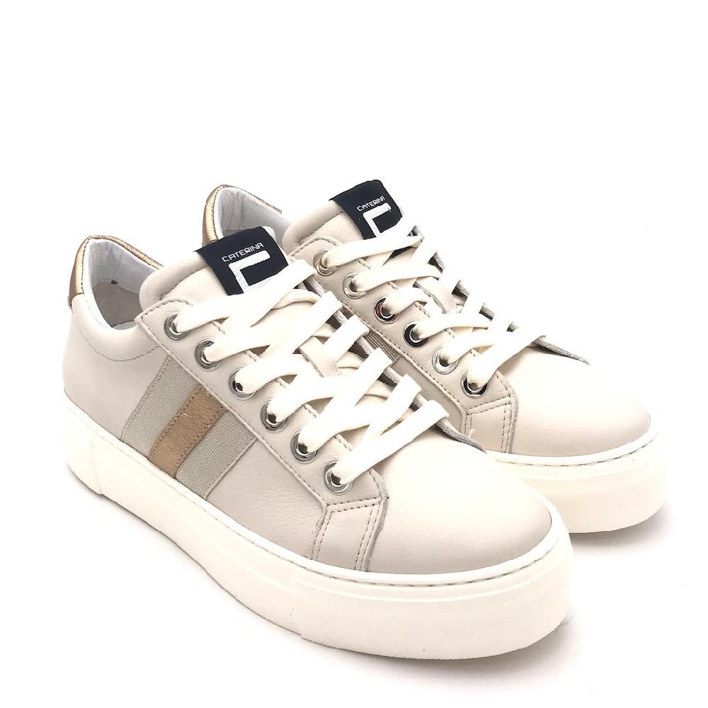 Zulian Calzature Sneakers in pelle beige Shopping Online