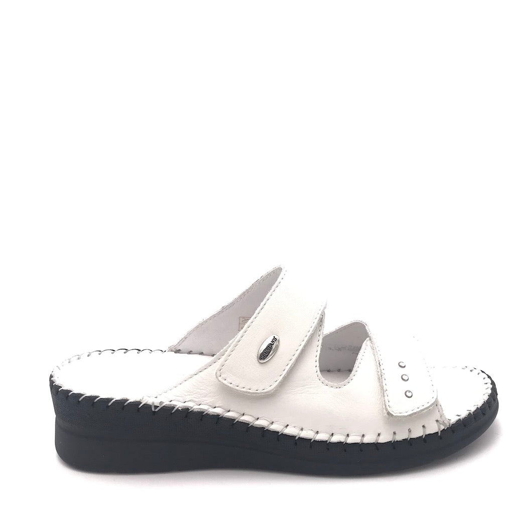 Zulian Calzature Ciabatta Baly bianca