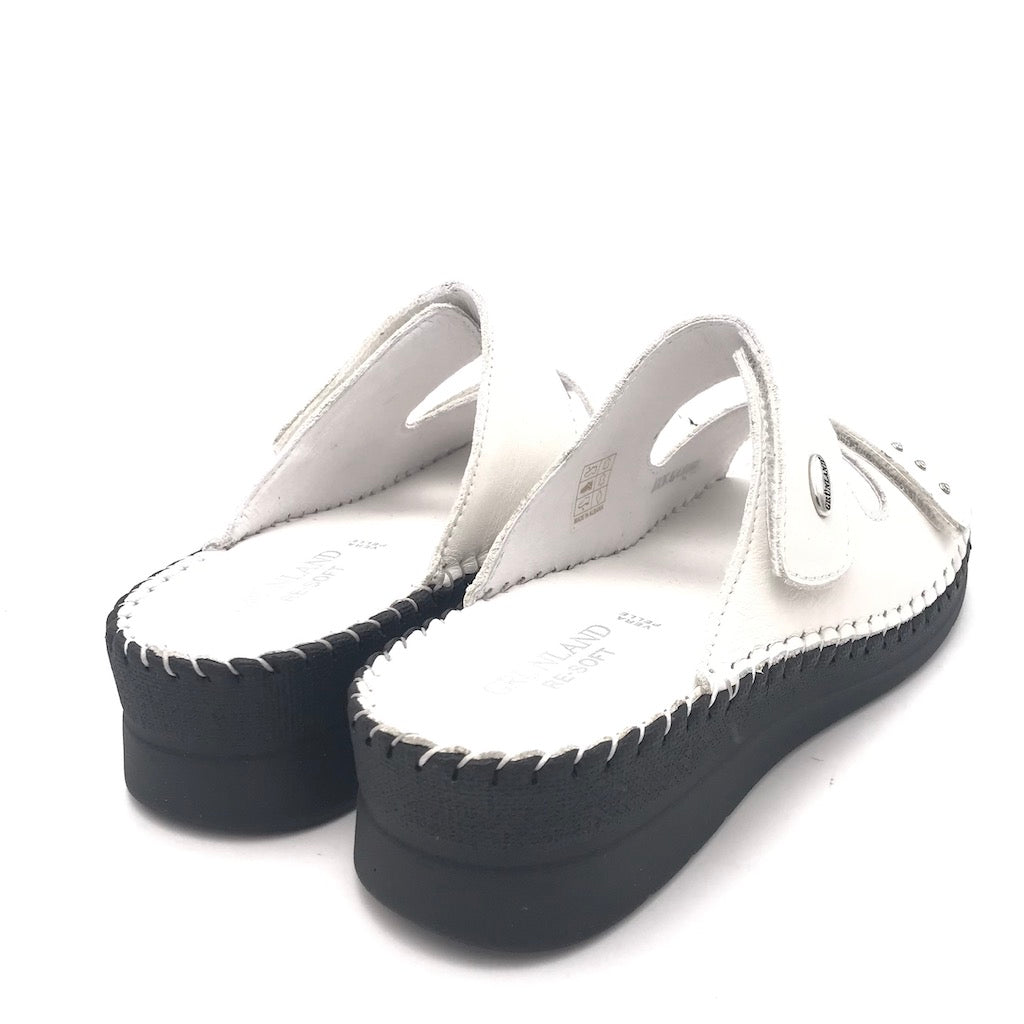 Zulian Calzature Ciabatta Baly bianca Prezzo Ridotto