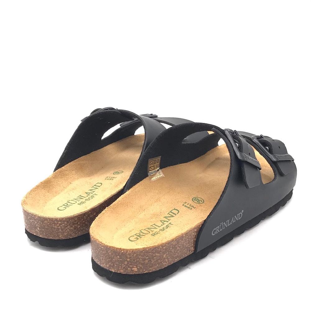 Zulian Calzature Ciabatta Sara doppia fibbia nera Sottocosto