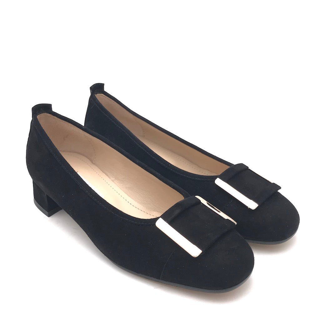 Zulian Calzature Ballerina in camoscio nero Convenienza