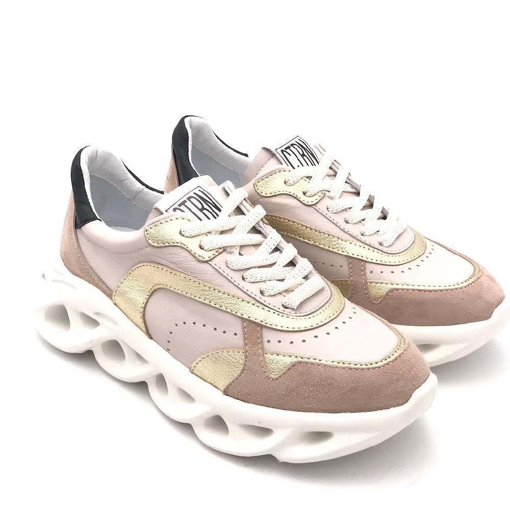 Zulian Calzature Sneakers running crepe-platino Sconto