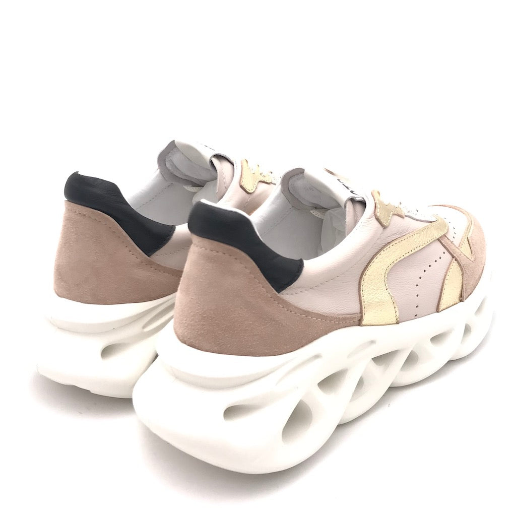 Zulian Calzature Sneakers running crepe-platino Sconto