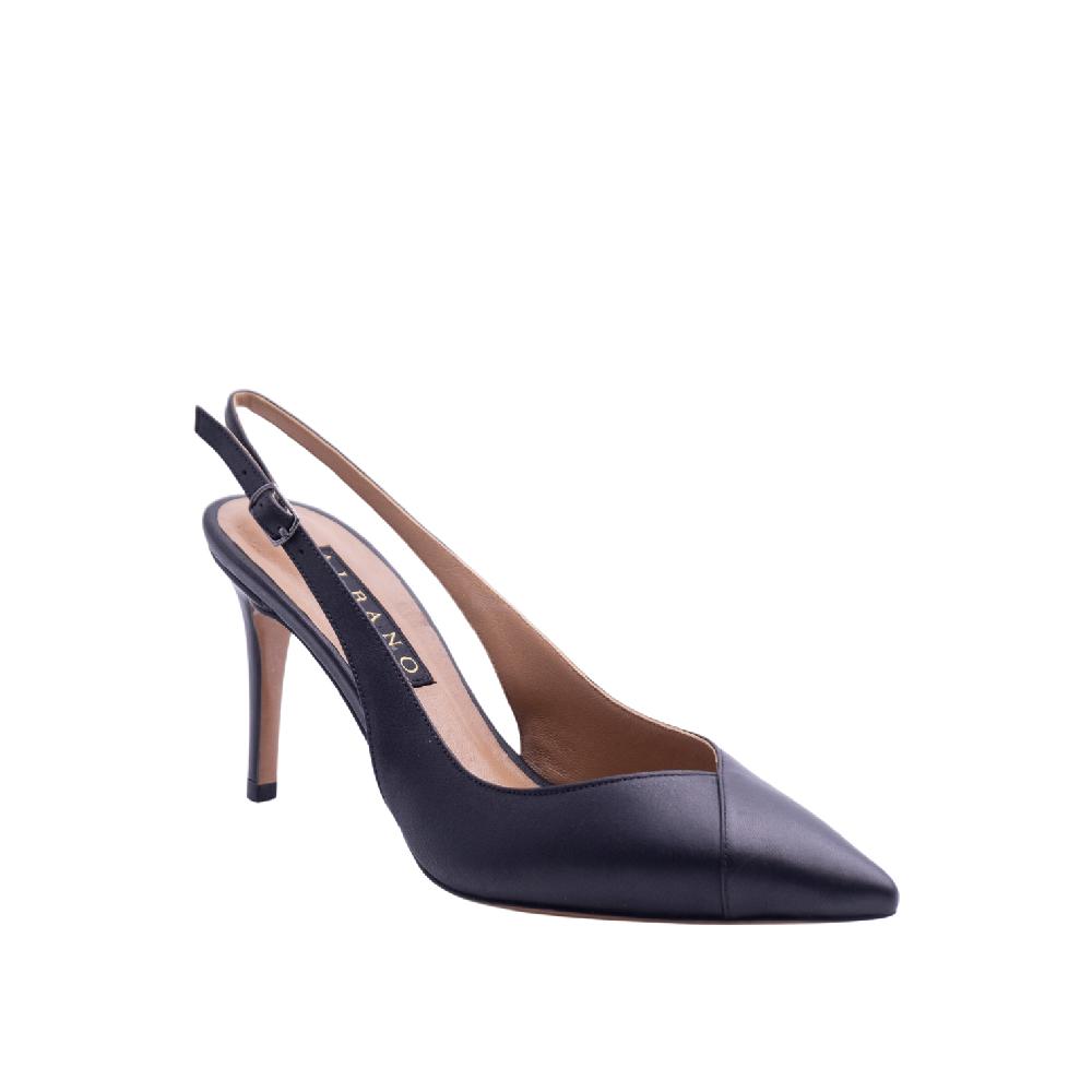 ALBANO Slingback pelle nera Fino Al -60%