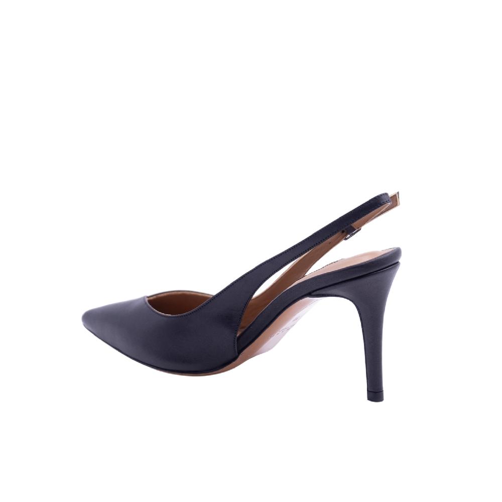 ALBANO Slingback pelle nera Fino Al -60%