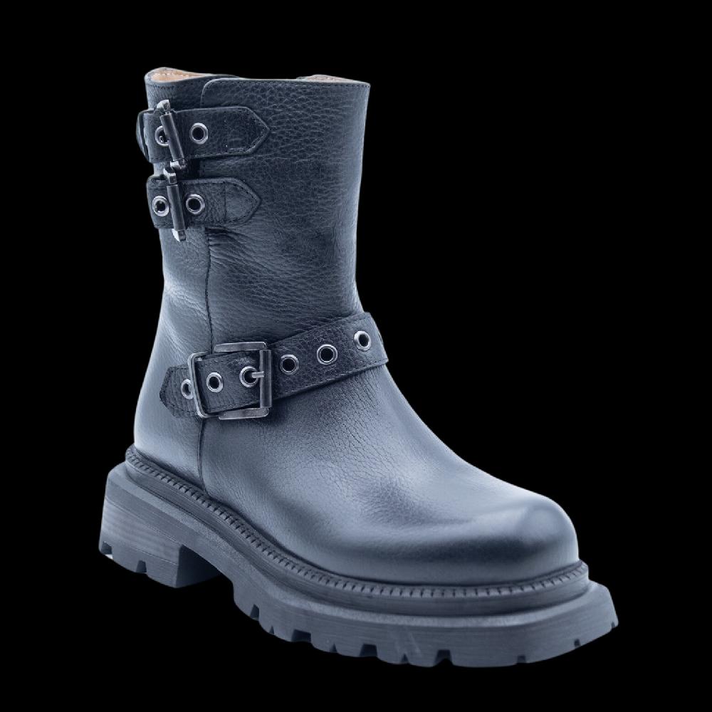 ALBANO Biker neri fondo in gomma Moda