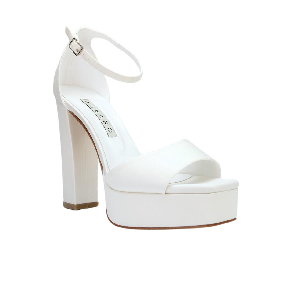 ALBANO Sandali sposa con plateau Negozi Online