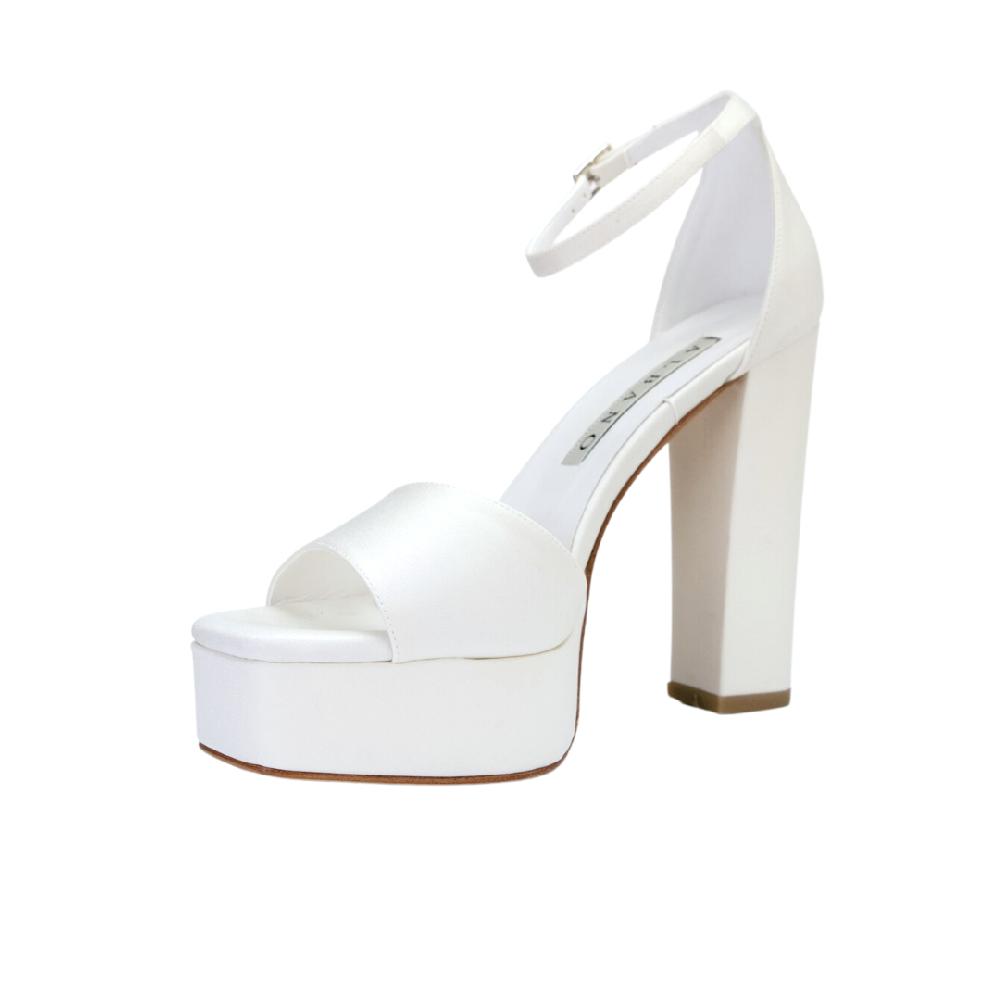 ALBANO Sandali sposa con plateau Negozi Online
