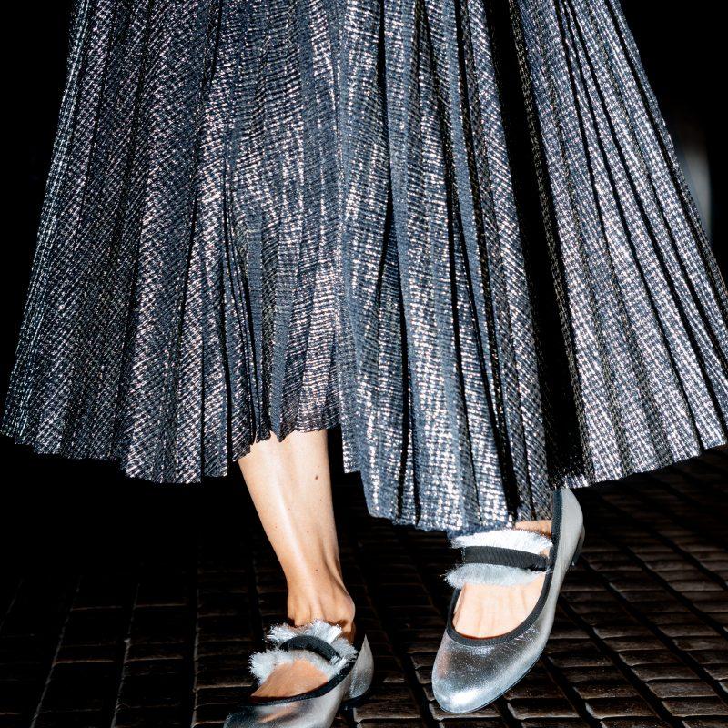 Allagiulia Ballerina Lolita Frangia ARGENTO Negozi Online