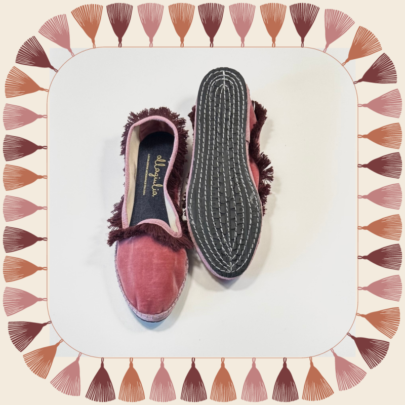 Allagiulia Friù Venezia ROSA Frangia BORDEAUX Sconto